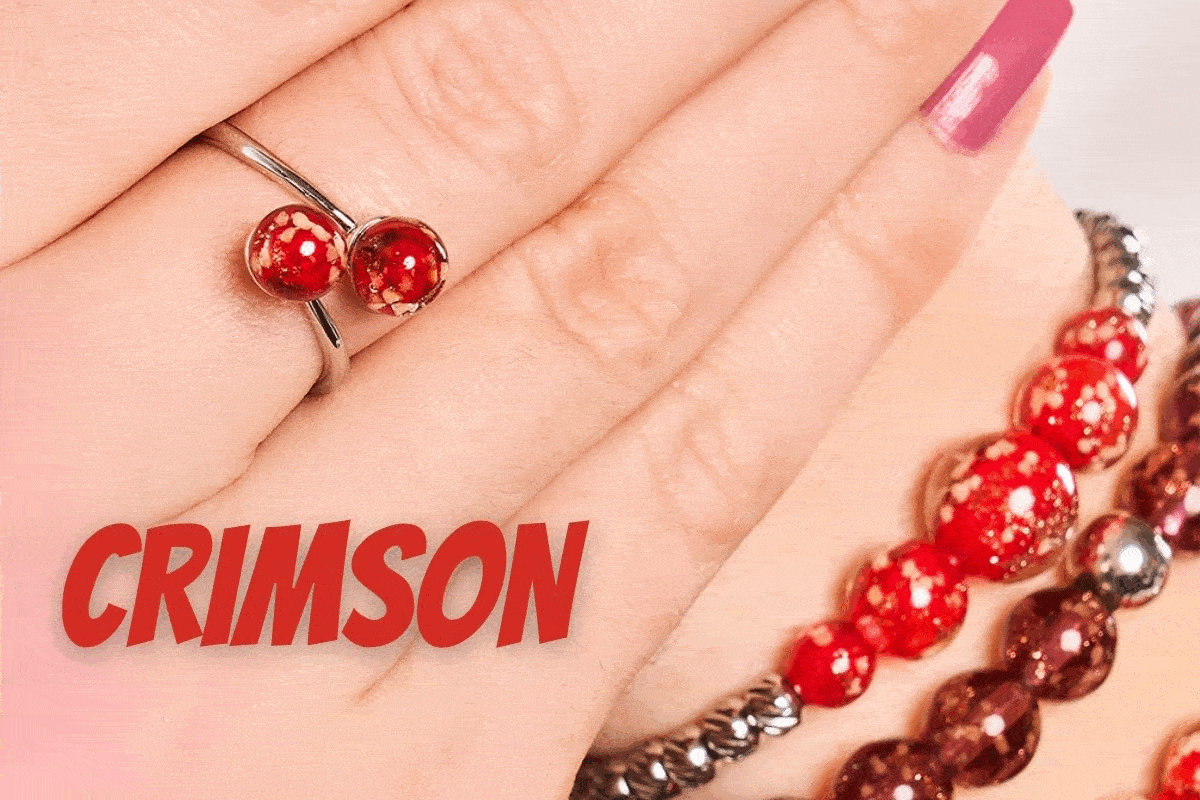 CRIMSON FIREFLY GLASS - PAIR WITHS